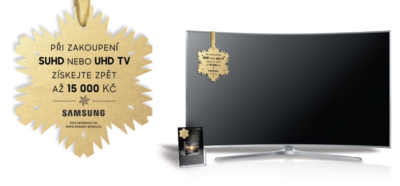 Majte Vianoce už teraz, pri zakúpení SUHD/UHD TV získajte späť až 15 000 Kč!